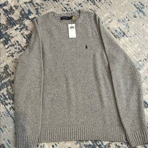 Polo by Ralph Lauren Classic Gray Crewneck Sweater
